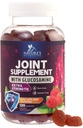 Skupna podpora Gumies Glukozamin Plus Vitamin E - Skupni podporni dodatek narave za občasno nelagodje za hrbet, kolena in roke - Kartilaža in skupno zdravje in prilagodljivost podpora - 120 Gumies