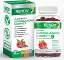 Renew Actives Ashwagandha 100MG na 4 Gumies – Memory, Focus & Energy Boost – Tradicionalno uporabljena kot pomlajevalni Tonik – Vegan, Herbal Adaptogen – Made in Canada – 60 Gummies