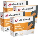 Deljeni sterilni fleksibilni tkanine Lepljivi trakovi – 1x3 palčni – 100/Box - 4 škatle - dihalni prvo pomoč Strip Pack - mehko raztezanje rane obliž za medicinske, nujne komplete in klinika