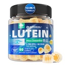 Lutein 20mg 40mg in Zeaksantin dopolnila za oči, Lutein Gummies z Omega 3, Žafran, cink, borovnica & Goji Berry za podporo vid - Eye vitamini Gumies za starejše - Vegan, sladkor brez, 60ct