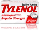 Tylenol Reg Strngth 100'S Velikost 100ct Tylenol 325 Mg Redna moč bolečina Reliever