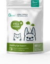 Holistični, vse naravno zeliščni Formula oči in vida dodatek za pse in mačke - ohranja zdravje in delovanje oči. Regulirajte Tear Stain, Suho oko, & Vision Podpora WellnergyPets 60ct