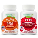 Otroci železo 10mg + vitamin C Žvečilni bonboni + Bezgovina + cink + C Žvečilni bonboni