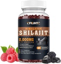 Shilajit Gummies 2000mg - Shilajit Pure Himalajan Organic za moške in ženske 85+ Trace Minerali Shilajit Resin z Ashwagandha, Maca, Black Seed Oil - Energija, Možgani, Immuniteta, Sugar Free Raspberry 60ct