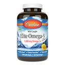 Carlson Elite Omega-3 Gems, 1600mg Omega-3s z EPA & DHA, Divji ulov norveškega ribjega olja, limonina aroma, 90 Softgels