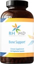 RHMD podpora za kosti dodatek visoko Absorbljivi hranili kalcijev malat, magnezij, cinkov biglicinat kelat, vitamini D + K - brez GMO, soja (120 vegetarijanske kapsule)