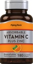 Absorbljiv Vitamin C Plus cink, 180 Softgels