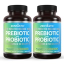 Zentastic Probiotics & Prebiotics Supplement - 50 milijard CFU - za moške in ženske Imunsko in prebavno zdravje - 16 sevi - povoj Stable - 120 Zapoznelo sproščanje Veggie kapsule