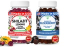 Lunakai USA Made Shilajit & Elderberry Gummies Bundele – Energija in imunske podpore – Non-GMO & Delicious
