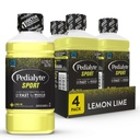 Pedialyte Sport Elektrolitsko pijačo, hitro hidracijo s 5 Ključ elektroliti za podporo mišic pred, Med, & Po vadbi, limona lime, 1 Liter, Pack po 4