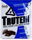 Body Nutrition Trutein Visoke beljakovine v prahu: 45% Whey, 45% Kazein, 10% Jajca bela, Gluten-free, nizko natrij, Grass Fed Whey Protein Powder, Gym Supplement & Breakfast Shake, Chocolate, 34g Vzorec