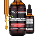Lost Empire Herbs Ashwagandha Spagyric Tinkture - izvleček korenin tekočih kapljic za moške, ženske, spanje, Cortisol - Best Ashwagandha Supplement ZDA Grown Organic (2 fl oz)