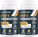 Probiotiki za moške, 500 milijard CFU-jev in 12 sevov Mens probiotiki, s kurkuma, brusnice, Goji - probiotiki za digestivno zdravje, črevesje, Imuno in napenjanje, Prostata & urinary Tract Health, 120 Kapsula