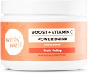 Wink Well Boost Vitamin C Powder Energy Drink za imunski booster in antioksidant vsebuje vitamin C 100% čista askorbinska kislina, vitamin D3 holekalciferol Magnezij in cink 30 Serving