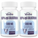 Goveji kolostrum Dopolnilo 1300mg - izjemno visok 60% goveji kolostrum - črevo, kosti, telovadba, imuno - 120 kapsul
