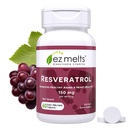 EZ Taline Razrešljiv Resveratrol dodatek 150 mg, brez sladkorja, 1-mesečna dobava - 1 pakiranje