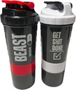 Generična plastenka za stresanje beljakovin - ShakePro16oz BPA-free Shaker Steklenica z leek-Proof shranjevanje za prašek/pills - Idealno za gym in fitnes