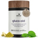 AKSHAR Ayurveda Gluco podpora dodatek z Gymnema, Bitter Melon, Kurkuma in več, Podpira zdrave ravni(60 kapsul)