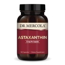Dr. Mercola Organic Astaksantin - 12 mg Astaksantin - Močna podpora antioksidantom - Organski ekstrakt mikroalg - brez glutena in soje - 90 kapsul (90 servivov)
