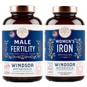 WINDSOR BOTANIKALS moški plodnost dopolnilo in železove tablete s folno kislino - plodnost in prenatalni paket