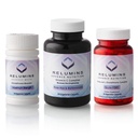 Relumini Advance Nutrition 3-Bottle Supplement Set – Gluta 1000 z zmanjšanim L-glutationom, vitaminom C MAX, Imunsko funkcijo in splošno Wellness – Vegan, Halal, Košir, cGMP Certified