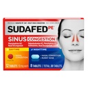 Sudafed PE Sinus Congestion Day + Night maksimalna moč Dekongestiv & Antihistaminiki tablete s fenileprin HCl & difenhidramin HCl, pomaga Nasal & Sinus Tlak & Congestion, 20 ct