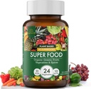 Super zelena in rdeča dnevno sadje in zelenjavo dodatek: USDA Ekološka Superfood Greens dodatek, Crucile Zelenjavne kapsule, Zelenjavni dodatki za odrasle Energija, Immuniteta, Gut Health 120ct