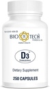 Biotech Pharmacal Vitamin D3 (D3 1k i.e., 250 števk)