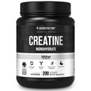 Jacked Factory Kreatin Monohidrat v prahu 1000g - 5g Dnevni kreatin dodatek za moške in ženske, Vegansko-prijateljsko, tretje-party Tested - 200 Serving, Nearomated