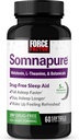 FORCE DEJAVNIK Somnapure Mehurčki Pomoč za spanje, da zaspi hitreje, ostati spal dlje, zbuditi osveženo, Pomoč za spanje za odrasle z melatonin, Ashwagandha, Valerian Root, in Lemon Balm, 60 Softgels