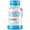 GlyNAC-ET NAC dodatek N-acetil Cistein etil Ester - 20x Več Biorazpoložljiv - Glycine & N-acetilcistein Etil Ester Anti Aging Supplement, Boost Glutatione, 60 kapsul - Nutri - 3. stranka Tested