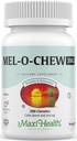 Maxi Health Melatonin 3 mg za odrasle in najstnike – pomoč za naravno spanje z žvečljivim melatoninom – nenavadna podpora za spanje Košir (200 enot)