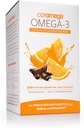 Coromega Omega 3 ribje olje dodatek, 650mg Omega-3s s 3X boljšo absorpcijo kot mehčalci, čokoladno pomarančno aromo, 90 eno servo Stisnite Packe