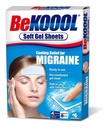 Bo Koool Cooling Relief za migrene, mehke Gel listi, 4 listi (Pack po 4)
