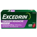 Excedrin Tension Glavobol Relief Caplets, Acetamofen 500mg, Kofein 65mg, Bolečina Reliever, Aspirin-free, 100 Število