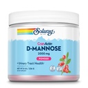 SOLARAY D-manoza s CranActin Cranberry AF Extract Prašek, 2000 mg, 400 mg izvlečka brusnice, podpora za zdrave sečilne trakte, organske naravne arome, 30 servev, 8 oz