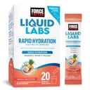 FORCE FAKTOR Tekoči laboratoriji Elektroliti Powder Packets – tropično sadje – Hydration Packets za izdelavo elektrolitske vode, s 5 Essential Elektrolitis, Vitamini, Minerali in antioksidanti, 20 Packs