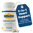 CardioClear7 - koencim Q10 (CoQ10) 100 mg in PQQ 10mg Heart Supplement with Shilajit - podpira kroženje, celično energijo in kardiovaskularno zdravje - 30 kapsul