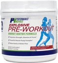 Performance Inspired Nutrition PreWorkout Powder - All Natural - G-Free & Vegan Formula - Vsebuje citrulin - Nitrosigin - Zeleni čaj - Arginin - Beta Alanin - Tropical Fruit Punch - 32 Servingov