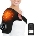 Comfytemp Akumulatorska rama Ogrevanje Pad za Rotator Cuff Pain Relief, Electric Ogrevana ramena Previjanje Aplikacija Nadzor brezžično, Darila za mamo očka, 9 Heat 10-30 Timerers (Brez masaže S/M)