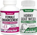 Ženski izboljšanje & Horny Kozja trava tablete - Libido Booster za moške in ženske - Hormone Balance - Mood & Energy tablete - 60Caps