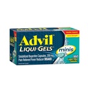 Advil Liqui-Gels Minis Bolečina Reliever in Reduciranje zvišane telesne temperature, Bolečina Medicina za odrasle z Ibuprofen 200 mg za lajšanje bolečine - 160 tekoče napolnjene kapsule