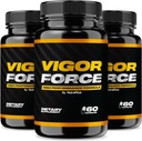 (3 paket) Vigor Force za moške, Vigor Force High Performance Formula, Uradna Vigor Force Moški tablete 8.50, Premium sestavine za največjo učinkovitost, Vigor Force Mnenja Vigor Force (180 Kapsule)