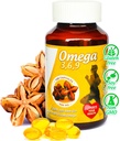 Sikyriah Omega 3, 6 in 9 softgel Kapsule l 100% Pure Sacha Inchi Oil l 3000mg na dan l Rastlinska osnova dodatek l Brez vonja Essential Maščobne kisline Vir l Non-GMO l