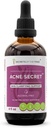 Skrivnosti Tribe Acne Secret Alkohol-free Extract, Tinkture, Glicerit Boldo, Koruzna svila, Stinging Nettle Leaf, Alfalfa, Senna Leaf. Podpora za razjasnitev kože (4 Fl Oz)