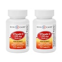 GeriCare Vitamin D 1.250mcg (50.000 i.e.) Visoka jakost, podpira gostoto kosti, zdravje mišic, imunske funkcije in absorpcijo kalcija, dietna dopolnila enkrat na teden, 12 (paka po 2)