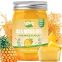 ACEYO (12 OZ Irish Sea Moss Gel Raw Vegan Ananapple Flavor 102 Vitamini in minerali Wild žetev ne-GMO Immune Defense Booster Prebavna podpora za ščitnico