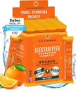 KLJUČNI HRANILCI Elektroliti v prahu Packets - Tangy Orange 40 Pack Hydration Packets - Travel Hydration Powder - Izdelano v ZDA - Brez sladkorja, brez kalorij, brez glutena