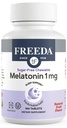 FreeDA Melatonin 1 mg Žvečljive tablete brez sladkorja – Naravne sadne arome Pomoč za spanje za odrasle in otroke starosti 3 in up – Nenavadno oblikovanje, Vegan, Gluten-free, Kosher – Made in USA (180 Count)