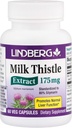 Lindberg Milk Thistle Extract 175 Mg, 60 Vegetarijanske kapsule - standardizirano na 80% Silymarin